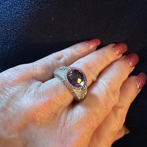 Judith Ripka amethyst ring - Picture 3 of 7